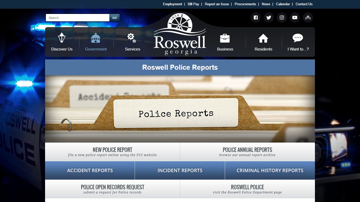 Police Reports | Roswell, GA